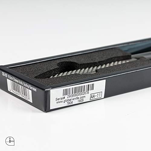Global Knives GS-95 - Cuchillo de queso serrado con hoja de 10,5 cm, acero inoxidable CROMOVA 18