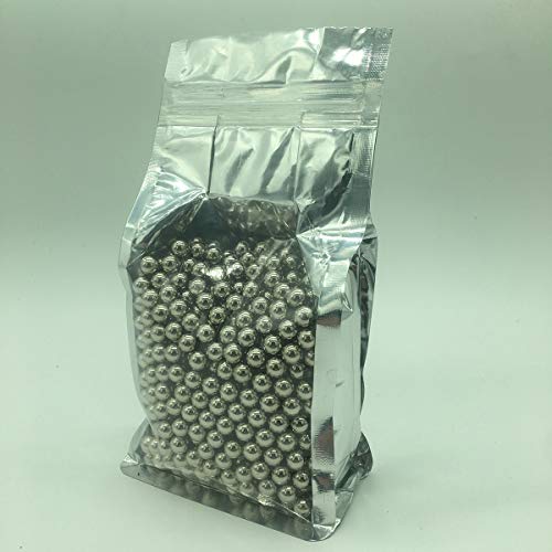 GM&BW 1000 Tirachinas Bolas Acero 8mm para Catapulta Munición o Airsoft o Rifle de Tirachinas,Bolas Rodamiento,Niquelado por Antióxido, Embalaje Resellable