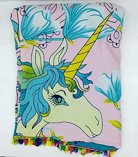Goodforgoods Pareo Toalla Grande Playa Piscina para Mujer, Chica, Señora, Medidas 180x100 cm XXL con Mandala, Unicornio, Turquesa, Azul,Verde. (Turquesa)