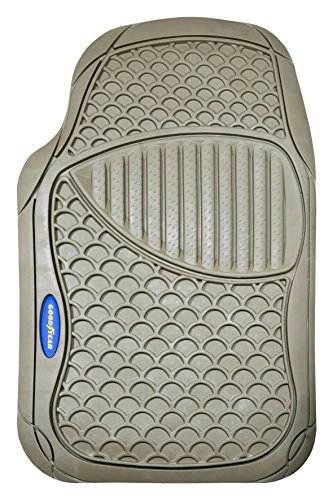 Goodyear GOD9022 Alfombra de Goma, 4 Piezas, Beige