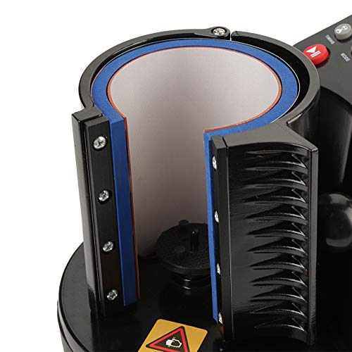 GOTOTOP - Prensa para tazas neumática, 220-240 V, prensa de sublimación ST-110, negro, 31,5 x 20,2 x 17 cm