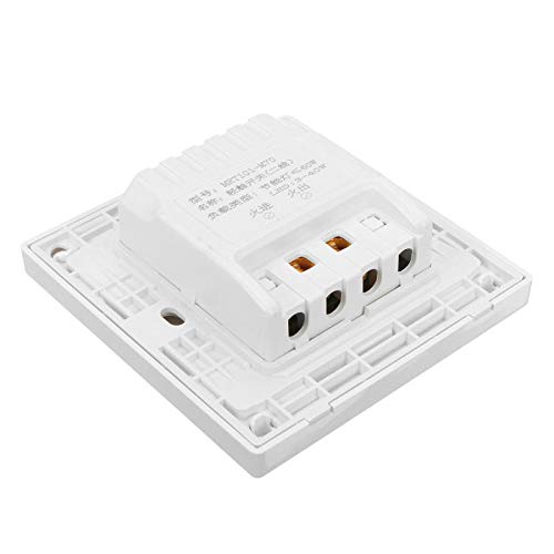 GOZAR 220V Energía Ahorro Tiempo Lag Interruptor Temporizador Panel Blanco