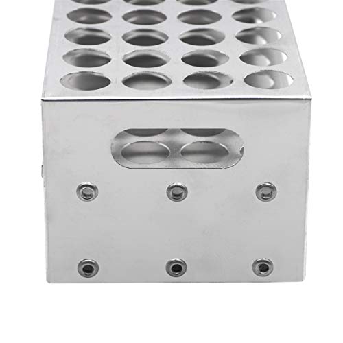 Gradillas de Tubos de Laboratorio, Soporte de Aluminio para Tubos de Ensayo (22.5MM 40 Agujeros)