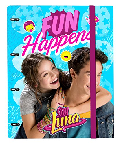 Grupo Erik Editores Carpeta 4 Anillas Troquelada Premium Disney Soy Luna