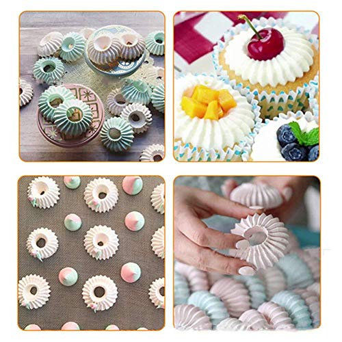 Gshy - Juego de 2 boquillas para repostería de acero inoxidable Sultano, molde para hornear galletas, glaseado, boquillas, crema, pastel