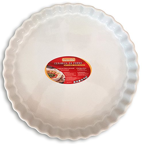 Guardini, Ceramica, Tartera de 29 cm, Material: Cerámica. Color Blanco.