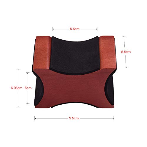 Guitarra Soporte para el cuello Almohada Soporte Material de caoba 2 Uso Altura Luthier Herramienta para guitarra acústica eléctrica Bajo Mandolina