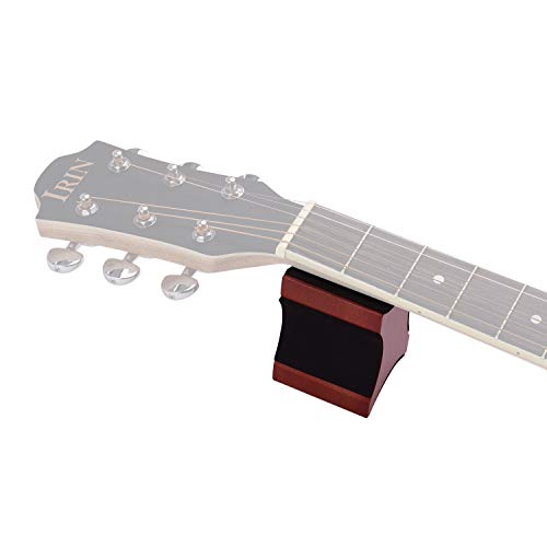 Guitarra Soporte para el cuello Almohada Soporte Material de caoba 2 Uso Altura Luthier Herramienta para guitarra acústica eléctrica Bajo Mandolina