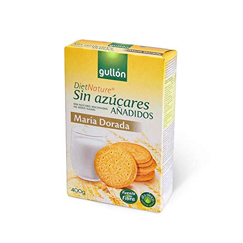 Gullón - Galleta María Dorada fibra, sin azúcar, Diet Nature Pack de 2, 400g