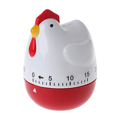 guoyy gallina mignonne "forma cocina de cocción Temporizador mecánico cuenta atrás para reloj despertador repetición herramienta Home Decor