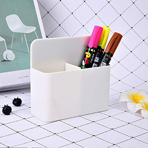 Gwolf Soporte de marcador magnético Soporte de marcador y borrador de pizarra Soporte de lápiz magnético Organizador de borrado en seco Soporte de marcador rotulador Bandeja para oficina,refrigerador