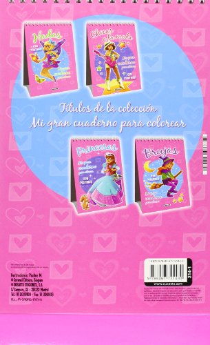 Hadas (Mi gran cuaderno para colorear)