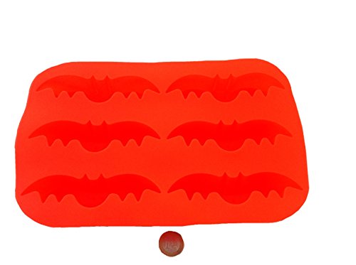 Halloween murciélago vampir molde de silicona molde de silcicona para bombones con forma de cupcake galleta pastel decorar manualidades carrillada Drácula te dé un ataque de fantasmas formas para hacer de Royal House ware
