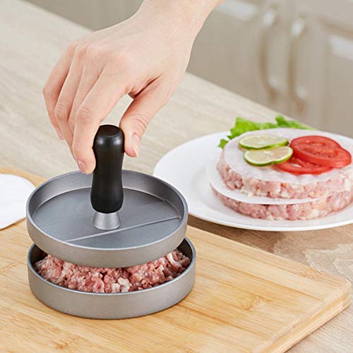 Hamburguesa De Carne Prensa De Metal Durable De Protección Del Medio Ambiente Con La Manija Hecha En Casa Hamburguesa De Carne De Moldes Kit De Herramientas De Barbacoa Cocina De Halloween Navidad