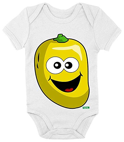 Hariz - Body de manga corta para bebé (18-24 meses), color blanco