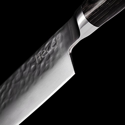 hecef Cuchillo de Chef para Fruta y Verduras, 7 Pulgadas Cuchillo Nakiri
