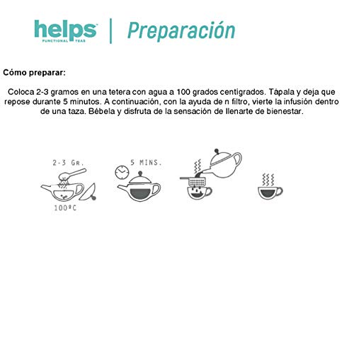HELPS INFUSIONES - Infusión De Cola De Caballo Diurética BIO. Té Drenante De Cola De Caballo. Bolsa A Granel De 100 Gramos.