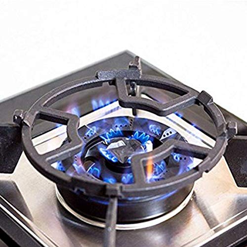 Hihey Anillo de Soporte Wok de Hierro Fundido Anillo Superior para quemadores de Gas Cocina, Camping Posavasos de Cocina de Hierro Fundido Antideslizantes universales para Cocina