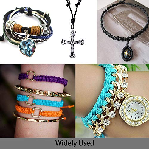 Hilo Encerado Macrame para Pulseras, Cordon Encerado 12 Colores +Cortador de Hilo Cuerda Pulsera Hilos Encerados Cordones para Hacer Collar Cuero Bisuteria Abalorios diy Pulseras Colores