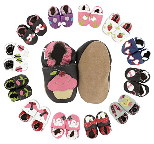 Hobea-Germany - Zapatos para bebé, diseño de fresas Cup Cake Talla:20/21 (12-18 Monate)