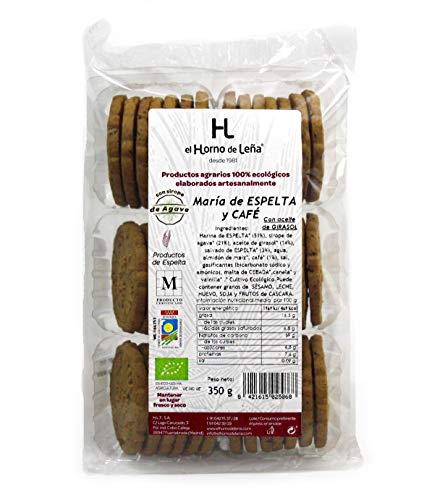 Horno de Leña Maria Trigo Espelta Cafe Con Sirop Agave 350 g