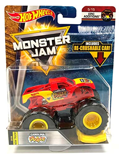 Hot Wheels Monster Jam Re-Crushable Car Carolina Crusher 2018 New Look