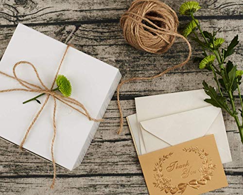 HOUSE DAY Cajas de Kraft 15x15x10cm, Cajas de Regalo de Papel marrón con Tapas, Cajas para Envolver Regalos, Caja de Regalo de Padrinos de Boda, (10PACK)