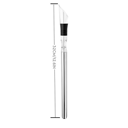 HOVINSO Enfriador de Vino, Enfriador Stick aireador de Vino decantador acrílico Wine Chiller Alimentado por tapón de Silicona Enfriador de Wine Bottle Cooler Stick