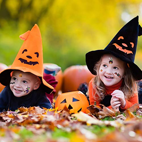 HOWAF Halloween Tatuajes Temporales para Niños, Tatuaje Falso Pegatinas para Niñas y Niños para el Favor de la Fiesta de Halloween Regalo, Truco o Trato