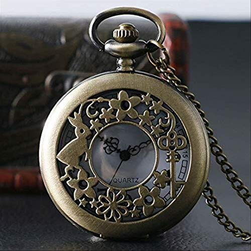 Huaib Reloj de Bolsillo Reloj de Bolsillo, Relojes de Alicia en Conejo de la Flor de Las Mujeres, señoras Miran Regalos
