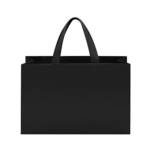 IBLUELOVER 10 bolsas de regalo de papel Kraft bolsas de regalo con asas de cuerda grande bolsa de la compra para fiestas bodas cumpleaños Navidad Halloween