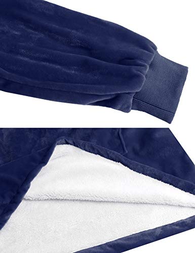 iClosam Sudadera con Capucha Manta SúPer Suave Polar Sherpa Hoodie para Hombres, Mujeres, Adolescentes Y NiñOs