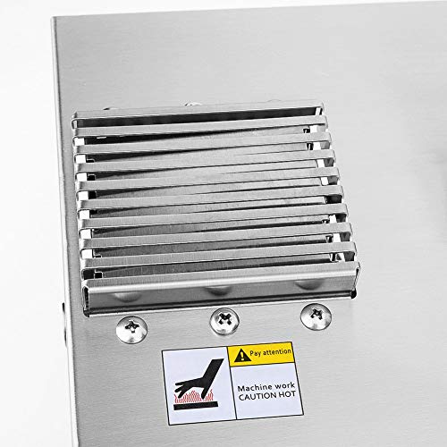 IDABAY Prensa de Aceite Eléctrica, Máquina de Prensa de Aceite de Oliva, con Pantalla Digital para Enseñar la Temperatura, de Acero Inoxidable Automática, Control de Temperatura Inteligente,600W