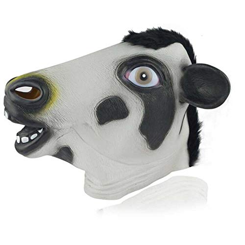 IENPAJNEPQN Divertido látex Horror Cabeza de Toro máscara máscara Halloween Ball Party Animal Dress Up máscara Accesorios (Color : 3, Size : One Size)
