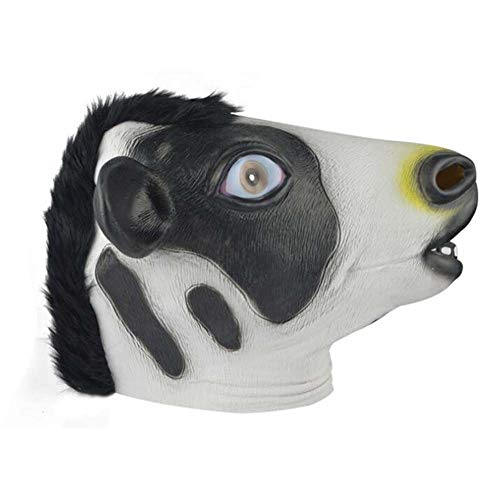 IENPAJNEPQN Divertido látex Horror Cabeza de Toro máscara máscara Halloween Ball Party Animal Dress Up máscara Accesorios (Color : 3, Size : One Size)