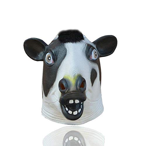 IENPAJNEPQN Divertido látex Horror Cabeza de Toro máscara máscara Halloween Ball Party Animal Dress Up máscara Accesorios (Color : 3, Size : One Size)