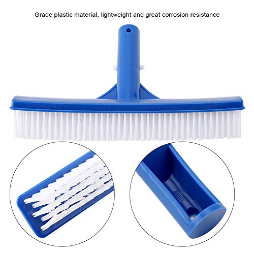 iFCOW - Cepillo de limpieza para piscinas, 10 pulgadas de plástico, cepillo de limpieza de suciedad musgo estanque spa aguas termales suministros