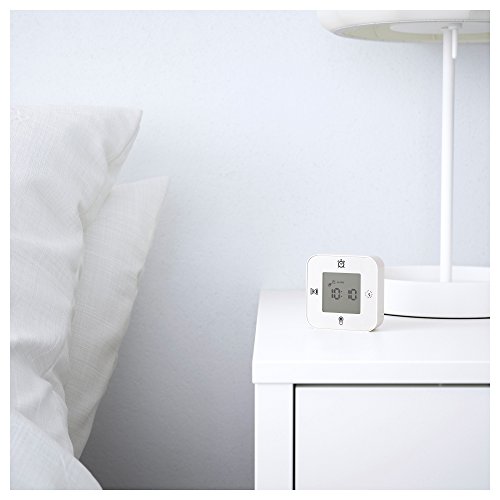Ikea KLOCKIS - Reloj/termómetro/Alarma/Temporizador, Blanco