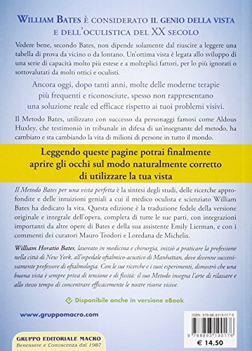 Il metodo Bates per una vista perfetta senza occhiali (Vista consapevole)