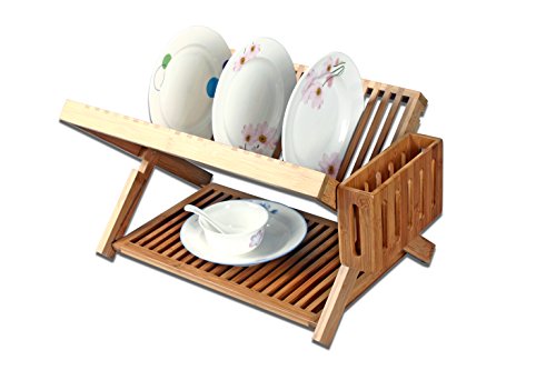 Inalsa ESCURREPLATOS Bambu, marrón, 47.5 x 31 x 29 cm