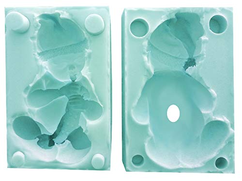 Inception Pro Infinite Molde de Silicona para niños pequeños artesanales con Gorro de Papá Noel, también Apto para jabón
