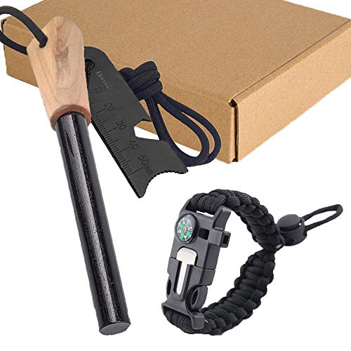 Iniciador de Fuego, fácil agarre Piedra Pedernal de Magnesio , Barra de Arranque de magnesio, para acampar al aire libre vivir la supervivencia viajar viajar acampar senderismo