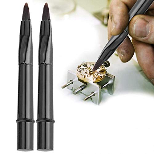 ININ Ver Piezas pequeñas Cepillo de Limpieza Cabello Suave Reparación de Relojes Herramientas de Mantenimiento Cepillo de Limpieza de Relojes Accesorio Herramienta para relojeros
