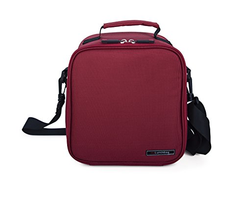 IRIS Basic Bolsa Porta Alimentos, Tela, Rojo, 21x13.5x22 cm
