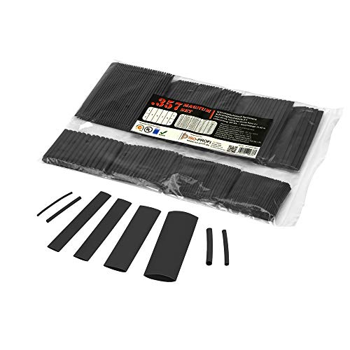 ISO-PROFI® 357 piezas Tubo Retráctil de rango 2:1 en bolsa negro