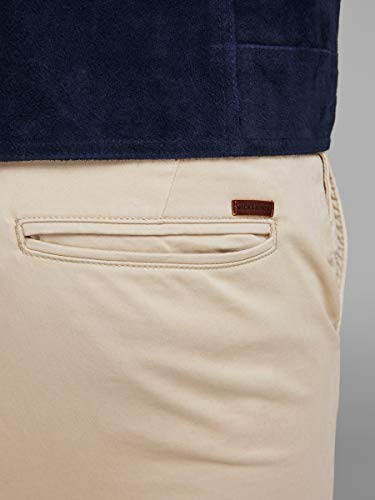 Jack & Jones JJIMARCO JJBOWIE SA White Pepper STS Pantalón, 34W x 32L para Hombre