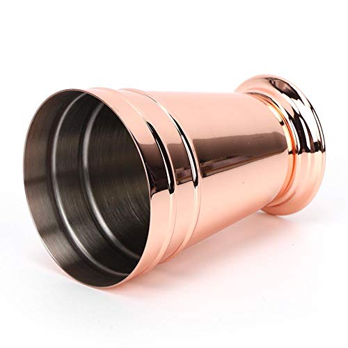 Jadeshay Mojito Cup Copa de Acero Inoxidable para Mojito Mint Julep Bebidas mezcladas Bebidas Home Bar Beber 400ML(Rosa)