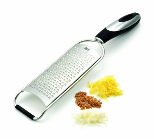 Jamie Oliver JB9130-Juego de rallador (Fino y Grueso), Acero Inoxidable, Plateado/Negro