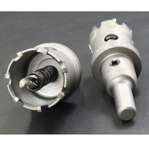 Janjunsi Coronas Perforadoras, Sierra de Corona Broca Circular de Carburo, Perforar en Metal y Inoxidable, Grado industrial 35mm
