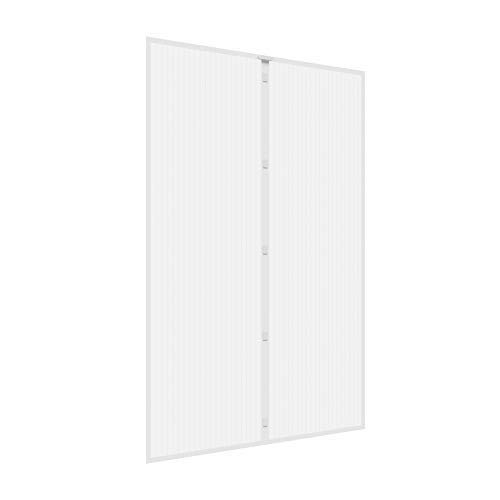 JAROLIFT Mosquitera Cortina magnética para puertas 160 x 230cm, blanco, individual cortable (Ancho y altura)
